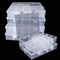 6 Pack 14 Grids Plastic Organizer Box with Dividers, Clear Tackle Box Organizers and Craft Storage, 14 Compartment Organizer Boxs Fishing Organizer Box for Art DIY Beads Organizer